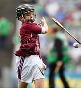 19 August 2018; Ciarán Logan, St Colmcille’s PS, Ballymena, Co Antrim, representing Galway, during the INTO Cumann na mBunscol GAA Respect Exhibition Go Games at the GAA Hurling All-Ireland Senior Championship Final match between Galway and Limerick at Croke Park in Dublin. Photo by Seb Daly/Sportsfile