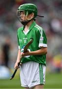 19 August 2018; Jack Harford, Kilkeary NS, Nenagh, Co Tipperary, representing Limerick, during the INTO Cumann na mBunscol GAA Respect Exhibition Go Games at the GAA Hurling All-Ireland Senior Championship Final match between Galway and Limerick at Croke Park in Dublin. Photo by Seb Daly/Sportsfile