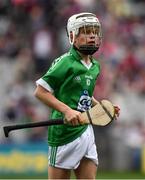 19 August 2018; Jake Henley, Scoil Mhuire, Tallow, Co Waterford, representing Limerick, during the INTO Cumann na mBunscol GAA Respect Exhibition Go Games at the GAA Hurling All-Ireland Senior Championship Final match between Galway and Limerick at Croke Park in Dublin. Photo by Seb Daly/Sportsfile