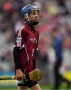 19 August 2018; Evan Walsh, Scoil Maelruain, Tallaght, Co Dublin, representing Galway, during the INTO Cumann na mBunscol GAA Respect Exhibition Go Games at the GAA Hurling All-Ireland Senior Championship Final match between Galway and Limerick at Croke Park in Dublin. Photo by Seb Daly/Sportsfile