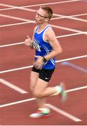 18 August 2018; Susanne O'Beirne of Carrick-on-Shannon A.C., Co Leitrim, W45, competing in the 1500m event, during the Irish Life Health National Track & Field Masters Championships at Tullamore Harriers Stadium in Offaly. Photo by Piaras Ó Mídheach/Sportsfile