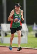 18 August 2018; Tom Hunt of Mayo A.C., M70, competing in the 1500m event during the Irish Life Health National Track & Field Masters Championships at Tullamore Harriers Stadium in Offaly. Photo by Piaras Ó Mídheach/Sportsfile