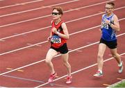 18 August 2018; Breda Smyth of Lucan Harriers A.C., Co Dublin, W45, left, Susanne O'Beirne of Carrick-on-Shannon A.C., Co Leitrim, W45, competing in the 1500m event, during the Irish Life Health National Track & Field Masters Championships at Tullamore Harriers Stadium in Offaly. Photo by Piaras Ó Mídheach/Sportsfile