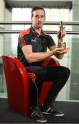 22 August 2018; Colm Cavanagh of Tyrone has been voted as the PwC GAA/GPA Player of the Month for August in Football. Colm is pictured with his PwC GAA/GPA Player of the Month Award at a reception in PwC Offices, Dublin. Photo by Sam Barnes/Sportsfile