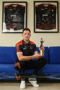 22 August 2018; Peter Duggan of Clare and Conor McManus of Monaghan have been voted as PwC GAA/GPA Players of the Month for July in hurling and football respectively. Pictured is Conor McManus of Monaghan with his PwC GAA/GPA Player of the Month Award at a reception in PwC Offices, Dublin. Photo by Sam Barnes/Sportsfile
