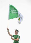 19 August 2018; A Limerick supporter celebrates on Hill 16 after the GAA Hurling All-Ireland Senior Championship Final match between Galway and Limerick at Croke Park in Dublin.  Photo by Piaras Ó Mídheach/Sportsfile