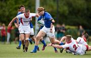 22 August 2018; Karl Martin of Leinster is tackled by Evan Charters of Ulster during the U18 Youths Interprovincial match between Leinster and Ulster at the University of Limerick in Limerick. Photo by Matt Browne/Sportsfile