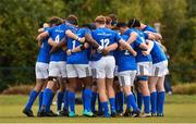 22 August 2018; Leinster players before the U18 Youths Interprovincial match between Leinster and Ulster at the University of Limerick in Limerick. Photo by Matt Browne/Sportsfile