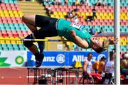 23 August 2018; Jordan Lee of Ireland, competing in the Men's T47 High Jump event during the 2018 World Para Athletics European Championships at Friedrich-Ludwig-Jahn-Sportpark in Berlin, Germany. Photo by Luc Percival/Sportsfile