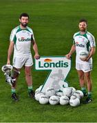 23 August 2018; GAA stars Joe McMahon of Tyrone, left, and Chris Barrett of Mayo, right, pictured at the launch of this year’s Londis 7s, the All-Ireland Senior Football Sevens, which takes place on the 1st September 2018 at Kilmacud Crokes GAA Club, in Glenalbyn Road, Stillorgan, Co Dublin.  Photo by Seb Daly/Sportsfile