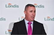23 August 2018; Conor Hayes, Londis Sales Director, speaking at the launch of this year’s Londis 7s, the All-Ireland Senior Football Sevens, which takes place on the 1st September 2018 at Kilmacud Crokes GAA Club, in Glenalbyn Road, Stillorgan, Co Dublin.  Photo by Seb Daly/Sportsfile