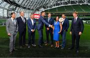 23 August 2018; Niall Quinn, Keith Andrews, Brian Kerr, Graeme Souness and Kevin Kilbane have been announced on the expert commentary team for Virgin Media Sport, the new home of European football in Ireland. Launching on 18th September, viewers can expect exclusive, award winning Irish analysis and commentary on every single match in the upcoming UEFA Champions League and Europa League - the most watched competitive club football in the world. Virgin Media Sport will be available to all Virgin Media TV customers at no extra cost.” Pictured at the launch are, from left, Tommy Martin, Kieran Holden, Head of Sport, Virgin Media Television, Graeme Souness, Niall Quinn, Kevin Kilbane, Niamh Kinsella and Paul Farrell, Vice President of Commercial at Virgin Media and . Photo by Brendan Moran/Sportsfile