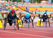 23 August 2018; Patrick Monahan of Ireland, left, competing in the T53 800m event during the 2018 World Para Athletics European Championships at Friedrich-Ludwig-Jahn-Sportpark in Berlin, Germany. Photo by Luc Percival/Sportsfile