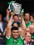 19 August 2018; William O'Meara of Limerick lifts the Liam MacCarthy Cup following the GAA Hurling All-Ireland Senior Championship Final match between Galway and Limerick at Croke Park in Dublin.  Photo by Seb Daly/Sportsfile