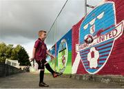 24 August 2018; Galway United supporter 7 year old Jamie de Paor before the Irish Daily Mail FAI Cup Second Round match between Galway United and Bohemians at Eamonn Deacy Park, in Galway. Photo by Matt Browne/Sportsfile