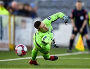 24 August 2018; Ciaran Gallagher of Finn Harps fails to save a penalty from Ronan Murray of Dundalk during the Irish Daily Mail FAI Cup Second Round match between Dundalk and Finn Harps at Oriel Park, in Dundalk, Co Louth. Photo by Seb Daly/Sportsfile