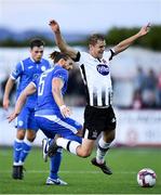 24 August 2018; Georgie Kelly of Dundalk in action against Keith Cowan of Finn Harps during the Irish Daily Mail FAI Cup Second Round match between Dundalk and Finn Harps at Oriel Park, in Dundalk, Co Louth. Photo by Seb Daly/Sportsfile