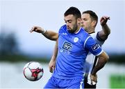 24 August 2018; Nathan Boyle of Finn Harps in action against Dane Massey of Dundalk during the Irish Daily Mail FAI Cup Second Round match between Dundalk and Finn Harps at Oriel Park, in Dundalk, Co Louth. Photo by Seb Daly/Sportsfile