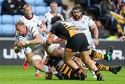 24 August 2018; Kieran Tradwell of Ulster is tackled by Nathan Hughes of Wasps during the Pre-Season Friendly match between Wasps and Ulster at the Ricoh Arena in Coventry, England. Photo by John Dickson/Sportsfile