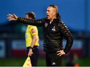 24 August 2018; Derry City manager Kenny Shiels during the Irish Daily Mail FAI Cup Second Round match between Derry City and St. Patrick's Athletic at Brandywell Stadium, in Derry. Photo by Oliver McVeigh/Sportsfile