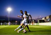 24 August 2018; Noel Hunt of Waterford in action against Luke Gallagher of Drogheda United during the Irish Daily Mail FAI Cup Second Round match between Drogheda United and Waterford at United Park in Drogheda, Louth. Photo by Stephen McCarthy/Sportsfile