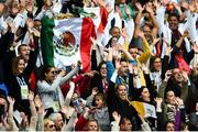 25 August 2018; Attendees take part in a 'Mexican Wave' prior to the occasion of Pope Francis addressing The Festival of Families at Croke Park in Dublin. Photo by Stephen McCarthy/Sportsfile