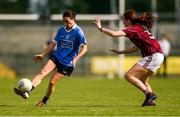 25 August 2018; Sinéad Aherne of Dublin in action against Sarah Lynch of Galway during the TG4 All-Ireland Ladies Football Senior Championship Semi-Final match between Dublin and Galway at Dr Hyde Park in Roscommon. Photo by Piaras Ó Mídheach/Sportsfile