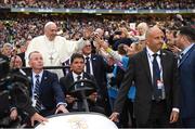 25 August 2018; Pope Francis during The Festival of Families at Croke Park in Dublin. Photo by Stephen McCarthy/Sportsfile