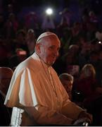 25 August 2018; Pope Francis during The Festival of Families at Croke Park in Dublin. Photo by Stephen McCarthy/Sportsfile