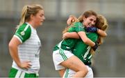 26 August 2018; Katie Heelan, left, of Limerick celebrates with teammate Catriona Davis following the TG4 All-Ireland Junior Championship Semi Final match between Limerick and London at Mallow GAA Sports Complex in Mallow, Cork. Photo by Eóin Noonan/Sportsfile