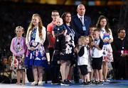 25 August 2018; The Ashbourne family on the occasion of Pope Francis addressing The Festival of Families at Croke Park in Dublin. Photo by Stephen McCarthy/Sportsfile