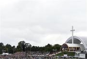 26 August 2018; Pope Francis celebrates mass during the closing mass of his Ireland visit at the Phoenix Park in Dublin. Photo by Stephen McCarthy/Sportsfile
