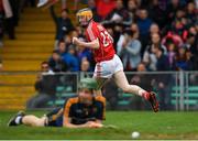 26 August 2018; Conor Cahalane of Cork celebrates scoring his side's first goal during the Bord Gais Energy GAA Hurling All-Ireland U21 Championship Final match between Cork and Tipperary at the Gaelic Grounds in Limerick. Photo by Piaras Ó Mídheach/Sportsfile