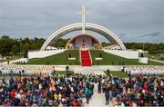26 August 2018; Pope Francis celebrates mass during the closing mass of his Ireland visit at the Phoenix Park in Dublin. Photo by Brendan Moran/Sportsfile