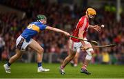 26 August 2018; Declan Dalton of Cork in action against Robert Byrne of Tipperary during the Bord Gais Energy GAA Hurling All-Ireland U21 Championship Final match between Cork and Tipperary at the Gaelic Grounds in Limerick. Photo by Sam Barnes/Sportsfile