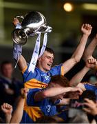 26 August 2018; Tipperary captain Colin English lifts the James Nowlan Cup following the Bord Gais Energy GAA Hurling All-Ireland U21 Championship Final match between Cork and Tipperary at the Gaelic Grounds in Limerick. Photo by Sam Barnes/Sportsfile