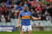 26 August 2018; David Gleeson of Tipperary celebrates scoring the last point of the game during the Bord Gais Energy GAA Hurling All-Ireland U21 Championship Final match between Cork and Tipperary at the Gaelic Grounds in Limerick. Photo by Piaras Ó Mídheach/Sportsfile