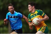 26 August 2018; Diarmuid Connolly of Donegal Boston GFC in action against Wolfe Tones GFC during the Boston GAA Men's Senior Football Championship Final match between Wolfe Tones GFC and Donegal Boston GFC at the the Irish Cultural Centre in Canton, outside Boston, MA, United States. Photo by Adam Glanzman/Sportsfile