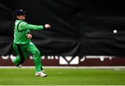 27 August 2018; William Porterfield of Ireland fields the ball during the One Day International match between Ireland and Afghanistan at Stormont Cricket Ground, Belfast, Co. Antrim. Photo by Seb Daly/Sportsfile
