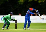27 August 2018; Rahmat Shah Zurmati of Afghanistan and Niall O’Brien of Ireland in action during the One Day International match between Ireland and Afghanistan at Stormont Cricket Ground, Belfast, Co. Antrim. Photo by Seb Daly/Sportsfile