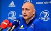 27 August 2018; Backs coach Felipe Contepomi during a Leinster Rugby press conference at Leinster Rugby Headquarters in Dublin. Photo by Ramsey Cardy/Sportsfile