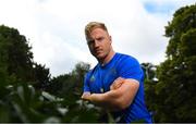 27 August 2018; James Tracy poses for a portrait following a Leinster Rugby press conference at Leinster Rugby Headquarters in Dublin. Photo by Ramsey Cardy/Sportsfile