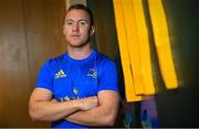 27 August 2018; Rory O'Loughlin poses for a portrait following a Leinster Rugby press conference at Leinster Rugby Headquarters in Dublin. Photo by Ramsey Cardy/Sportsfile