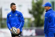 27 August 2018; Rob Kearney, left, and Backs coach Felipe Contepomi during Leinster Rugby squad training at Energia Park in Donnybrook, Dublin. Photo by Ramsey Cardy/Sportsfile