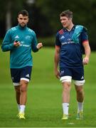 27 August 2018; Conor Murray, left, and Peter O'Mahony during Munster Rugby squad training at the University of Limerick in Limerick. Photo by Brendan Moran/Sportsfile