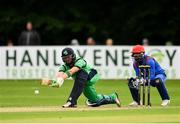 27 August 2018; Andrew Balbirnie of Ireland and Shafiqullah Shafaq of Afghanistan in action during the One Day International match between Ireland and Afghanistan at Stormont Cricket Ground, Belfast, Co. Antrim. Photo by Seb Daly/Sportsfile