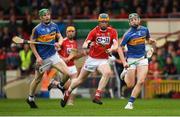 26 August 2018; Conor Cahalane of Cork gets past Paudie Feehan, left, and Robert Byrne of Tipperary before scoring his side's first goal during the Bord Gais Energy GAA Hurling All-Ireland U21 Championship Final match between Cork and Tipperary at the Gaelic Grounds in Limerick. Photo by Piaras Ó Mídheach/Sportsfile