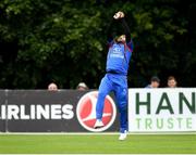 27 August 2018; Aftab Alam of Afghanistan catches Andrew Balbirnie of Ireland during the One Day International match between Ireland and Afghanistan at Stormont Cricket Ground, Belfast, Co. Antrim. Photo by Seb Daly/Sportsfile
