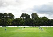 27 August 2018;  (EDITOR'S NOTE; A variable planed lens was used in the creation of this image) A general view of action during the One Day International match between Ireland and Afghanistan at Stormont Cricket Ground, Belfast, Co. Antrim. Photo by Seb Daly/Sportsfile