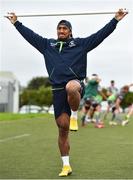 28 August 2018; Bundee Aki during Connacht Rugby squad training at the Sportsground in Galway. Photo by Sam Barnes/Sportsfile